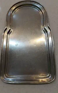 سینی استیل ضخیم پاسماوری و بشقاب و دیس
