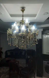 لوستر تمام برنج بزرگ نو نو