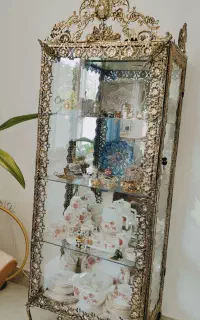 بوفه. اینه. کنسول. ساعت برنز اصلی