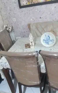 میز ناهار خوری درحد ۶ نفره صندلی نو اکبند