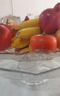 فروش دوعدد میوه خوری بزرگ با،میوه های تزئینی