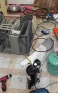 نصب تعمیر گاز گیری کولر دوتیکه پنجره‌ای