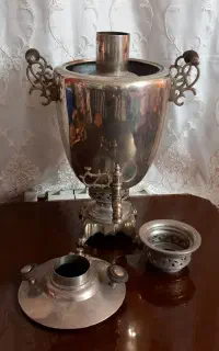 سماور ورشو بروجرد نوی نو قدیم زغالی ۵۰ سانتی