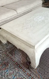 میز عسلی تک  بزرگ  تمام چوب
