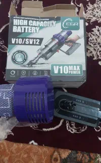 باطری جارو برقی دایسون با دو فیلتر و پیچ گوشتی