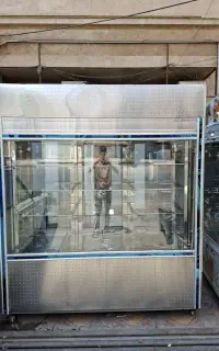 یخچال ایستاده دومتری دو طرف نما تمام استیل