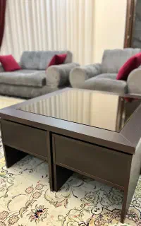 میز وسط (پذیرایی ) چوبی به همراه ۴ عدد میز عسلی