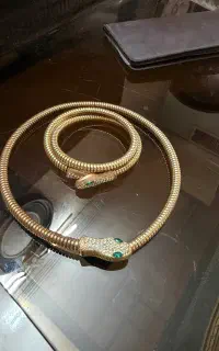 ساعت نگین دار و دستبند و ست استیل نقره