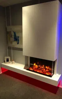 شومینه دکوراتیو سه بعدی مدل هیزم فایبرگلاس ۱۲۰