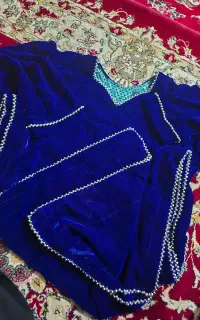 دوخت قیطون و روسری محلی