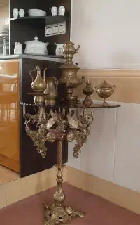 میز خاطره برنز طرح فرشته - وسایل روی میز