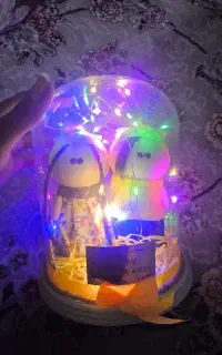عروسک شیشه ای باتری خور