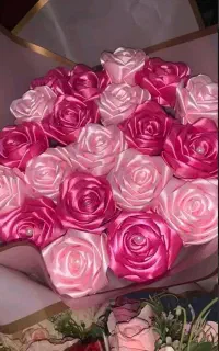 دسته گل روبان و پروانه