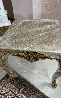 جلو مبلی و عسلی چوب نو