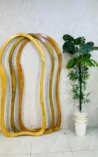 آینه قدی دفرمه چوبی  و گنبدی  60  در 180