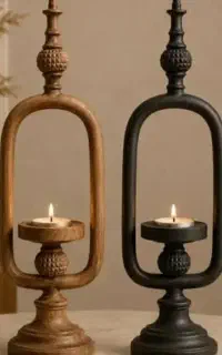 جاشمعی ایستاده سنگ مصنوعی خام و رنگی