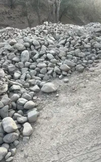 قلوه سنگ رودخانه ای جهت پی سازی و پر کردن گود