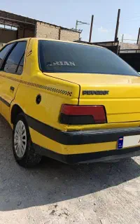 پژو 405 زرد مدل 90