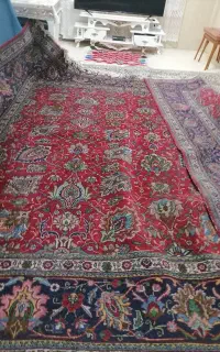 فرش دوازده متر ی تبریز قدیمی لاکی