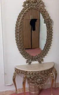 آینه کنسول طرح برنز ساده وشیک