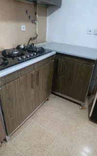 کابینت فلزی رویه چوب