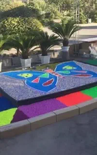 شن رنگی