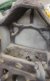 باربیکیو سیمانی طرح چوب