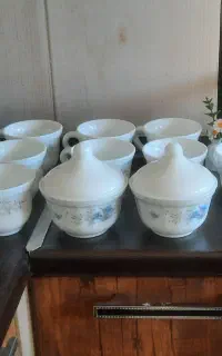 فنجان پارس اپال گل آبی