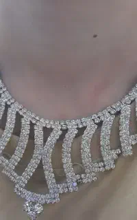ست گردنبد با گوشواره مجلسی