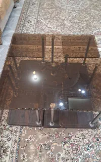میز وسط عسلی شیشه ای