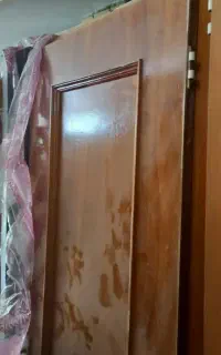 ۴ درب چوبی با چارچوب فلزی ۲ میل سالم و ارزان