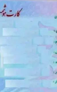 کارت ملیم گم شده