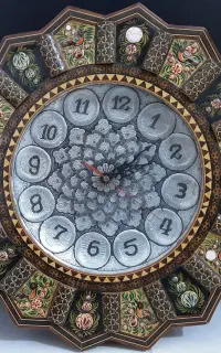 ساعت دیواری قلم زنی یزد