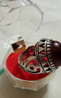 انگشتر یاقوت سرخ اصل نگین درشت