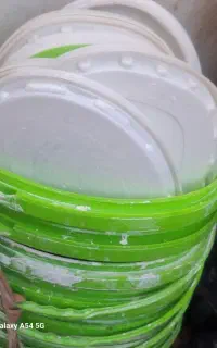 سطل پلاستیکی با درب محکم