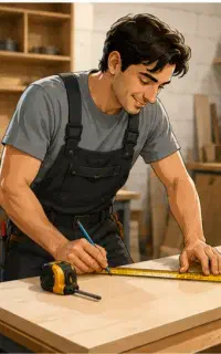 تعمیر کابینت کمددیواری تخت دکور مغازه نجار چوب
