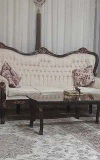 پرده سفید تمیز و نو