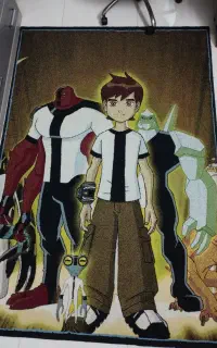 فرش 4 متری طرح Ben10 همراه پادری ست