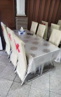 میز صندلی استیل ۶ نفره