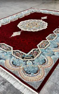 فرش ۷۰۰ و ۱۲۰۰ شانه طلاکوب و برجسته و کف ساده