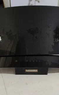 هود آشپزخانه رنگ مشکی کنترل دار دکمه لمسی