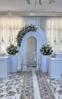 گل آرایی بله برون و سفره عقد.