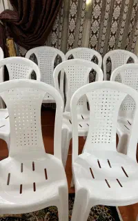 صندلی پلاستیکی سفید۳۰۰عدد