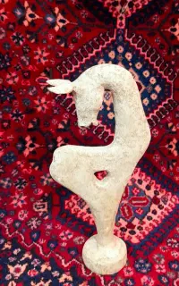 مجسمه آهو پاپیه ماشه