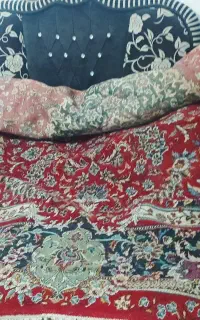 فرش دوازوه متری قرمز