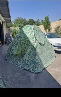 چادر مسافرتی طرح دار عشایری چتر برزنت سایبان۲۵