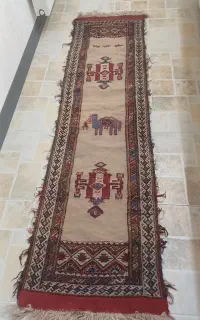 گلیم کناره سنتی دست بافت