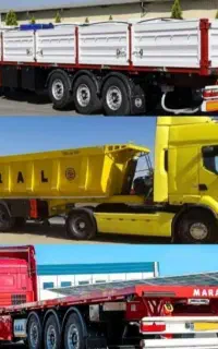 موسسه باربری حاتمی تریلی کمرشکن کفی لبه کامیون