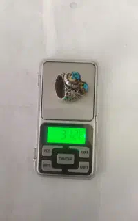دوعدد انگشتر فیروز نقره