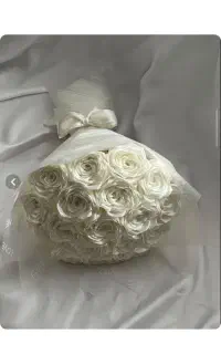 دسته گل روبانی عروس